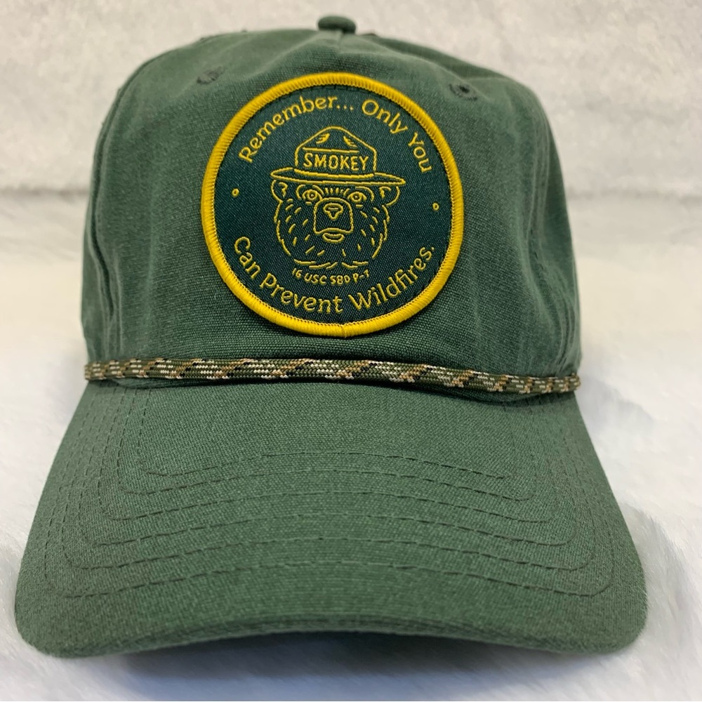 Smokey The Bear Snapback Rope Hat Cap Official Only You Can Prevent Wildfires - Picture 2 of 12